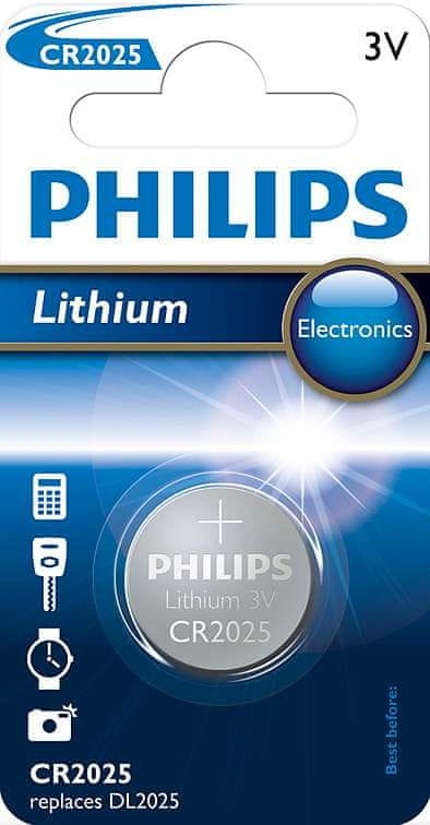 Levně Philips CR2025 1ks Lithium (CR2025/01B)