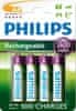 Philips AA 4ks 2600mAh Rechargeables (R6B4B260/10)