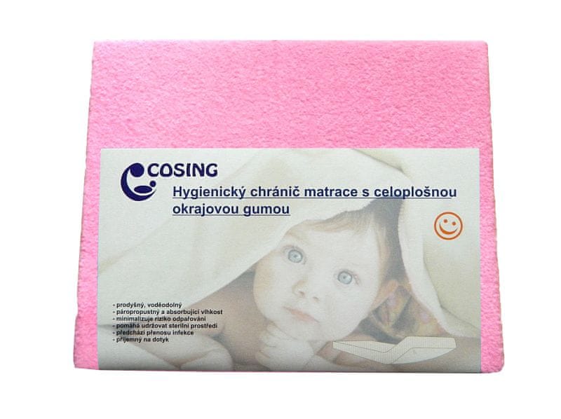 COSING Hygienický chránič matrace 60x120cm, růžová