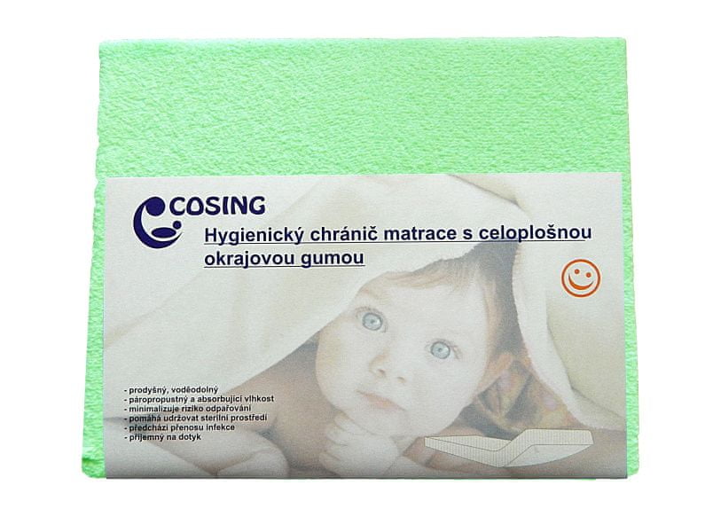 Levně COSING Hygienický chránič matrace 60x120cm, zelená