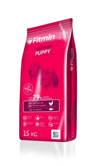 Fitmin Medium Puppy 15 kg + 2 kg Zdarma