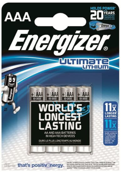 Energizer AAA 4ks Ultimate Lithium