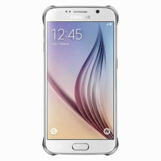 Samsung Kryt Clear Cover, Galaxy S6, stříbrný