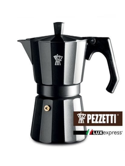 Pezzetti Luxexpress černá konvice, 6 šálků, 300ml