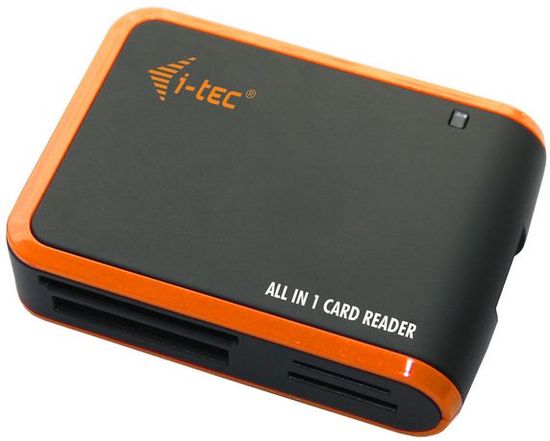 I-TEC USB 2.0 univerzální čtečka (černo / oranžová)