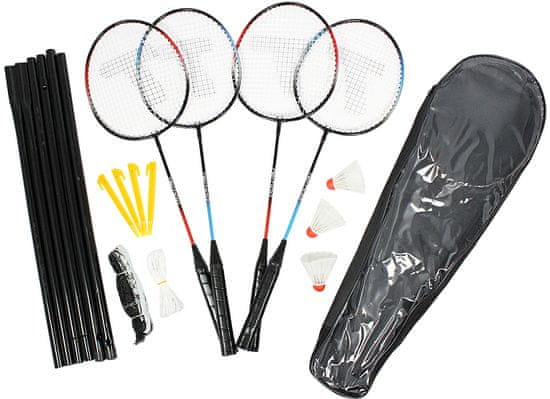 Eddy Toys Badmintonový set pro 4 hráče se síťkou