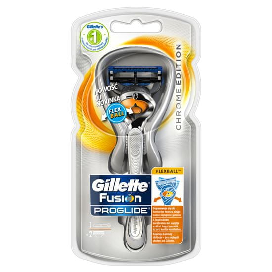 Gillette ProGlide Flexball Silver strojek + hlavice 2ks
