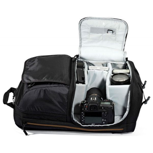  batoh na notebook Lowepro Fastpack 250 AW II E61PLW36869 fotobatoh pláštěnka boční kapsy
