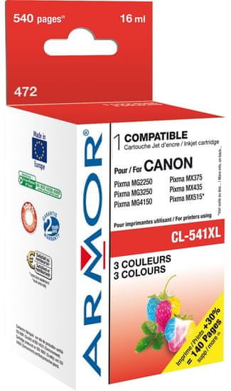 Armor CL541XL pro tiskárny Canon, barevný (K20329)