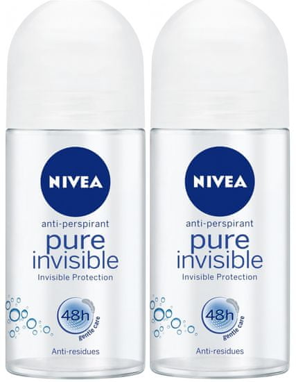 Nivea Roll-on Pure Invisible 2 x 50 ml