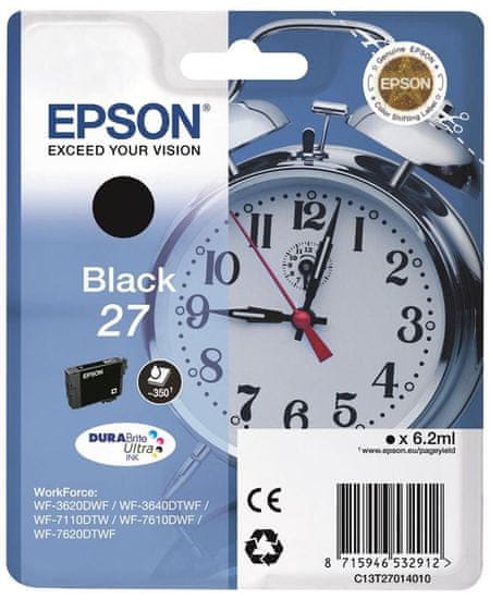 Epson Singlepack Black 27 DURABrite Ultra Ink (C13T27014010)