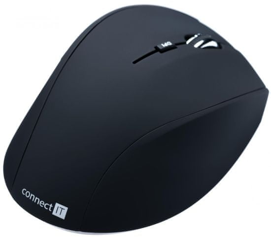 Connect IT CI-61 bezdrátová optická myš, černá matná
