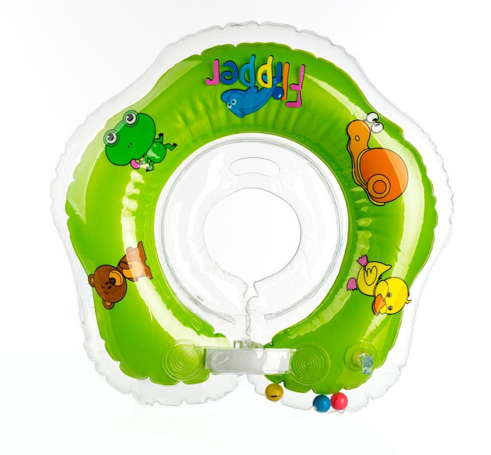 Teddies BABY Plavací nákrčník Flipper zelený - rozbaleno