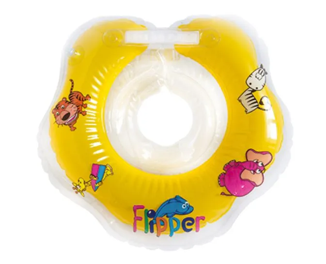 Teddies BABY Plavací nákrčník Flipper žlutý