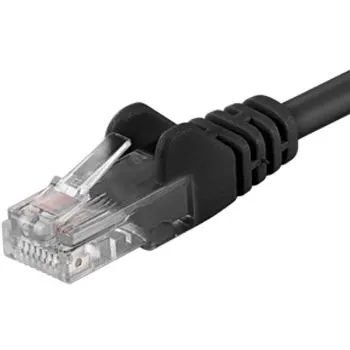 Levně PremiumCord Patch kabel UTP CAT6, 10 m, černý