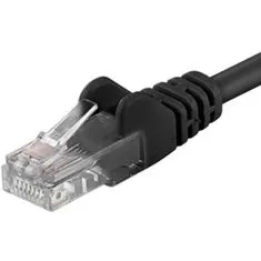 PremiumCord Patch kabel UTP CAT6, 10 m, černý