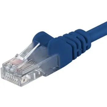 Levně PremiumCord Patch kabel UTP CAT6, 1m, modrý