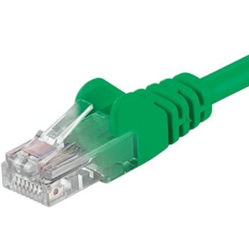 PremiumCord Patch kabel UTP CAT6, 10 m, zelený