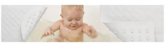 BabyDan Protiskluzová podložka do vany ovál, bílá 23×40 cm