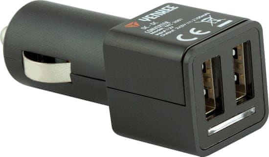 Yenkee Autonabíječka s USB výstupem 2x 2100mA (YAC 2001)