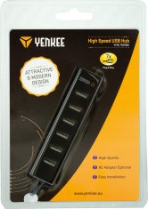 Yenkee Hub 7 x USB 2 (YHB 7001BK) černý