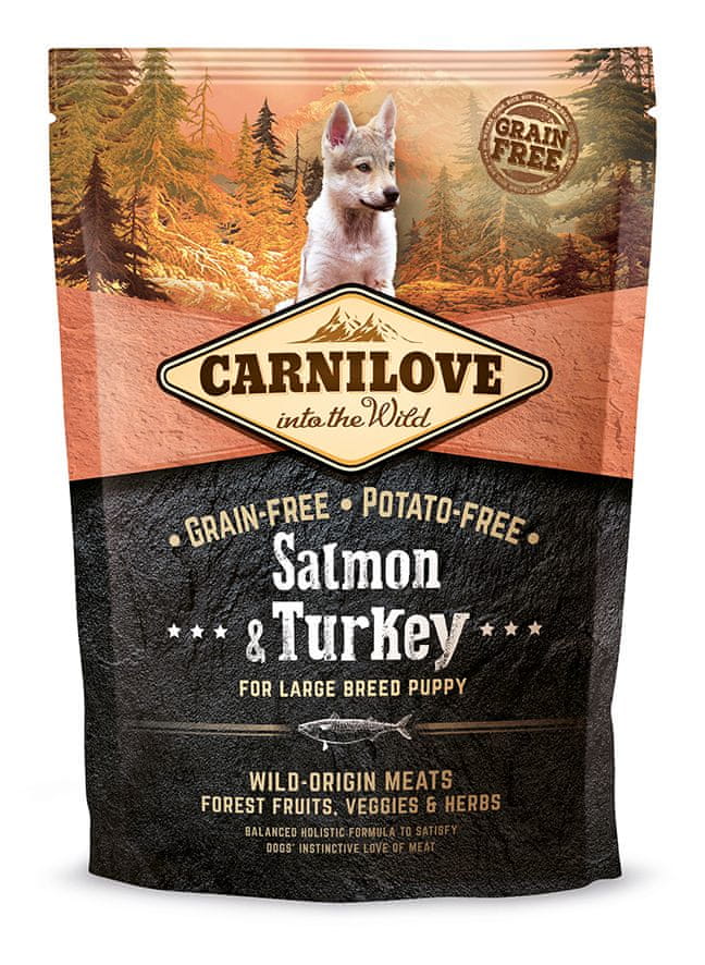 Levně Carnilove Salmon & Turkey for Large Breed Puppy 1,5kg