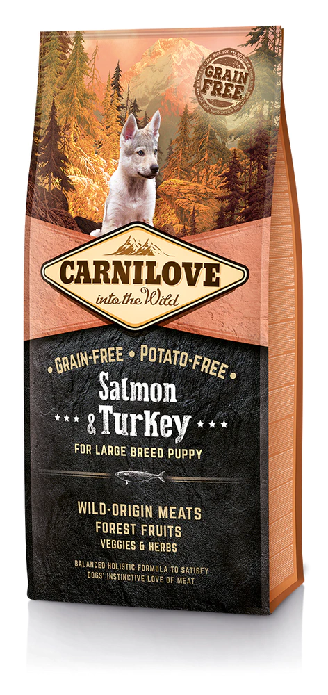Levně Carnilove Salmon & Turkey for Large Breed Puppy 12kg