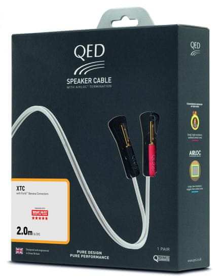 QED XTC, reproduktorový kabel, 4 mm²