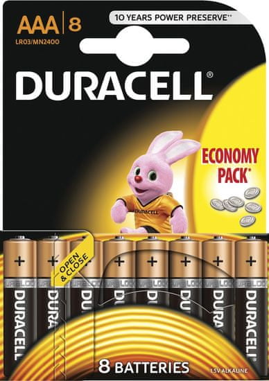 Duracell Basic, AAA, 8ks