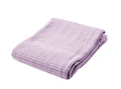 BabyDan Háčkovaná bavlněná deka New, fialová
