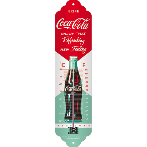 Postershop Teploměr Coca-Cola (Láhev)