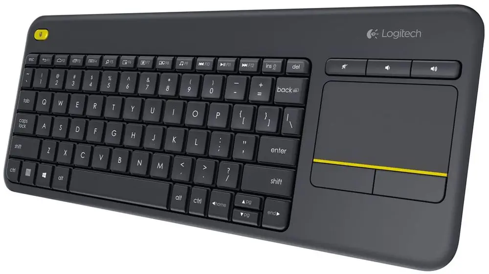 Levně Logitech Wireless Touch Keyboard K400 Plus CZ černá (920-007151)