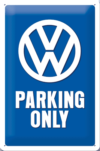 Postershop Plechová cedule 20x30 cm VW Parking Only