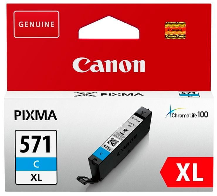 Levně Canon CLI-571C XL (0332C001), azurový