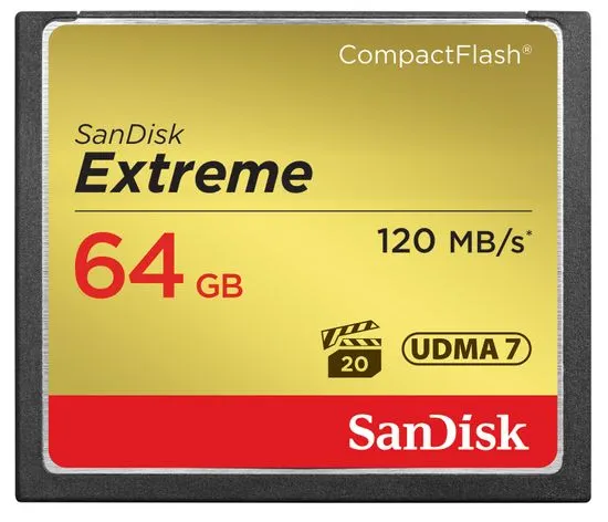 SanDisk Compact Flash Extreme 64GB 120MB/s (SDCFXSB-064G-G46)