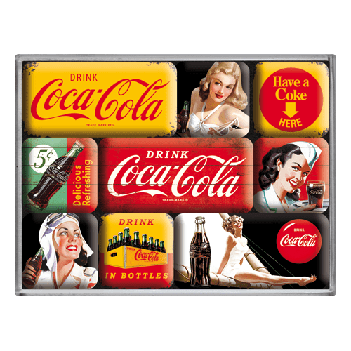 Postershop Sada magnetů Coca-Cola (různé)