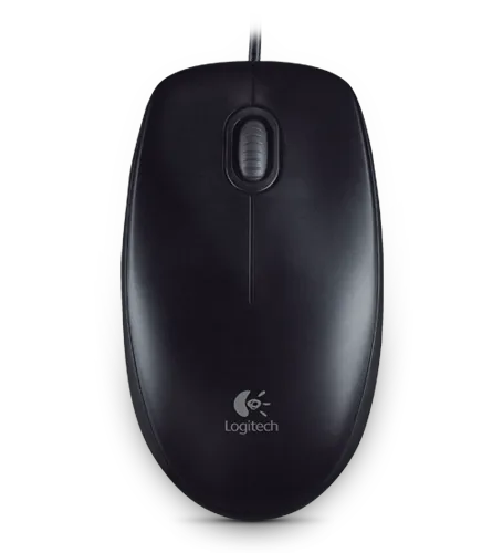 Levně Logitech B100 Optical USB Mouse, černá (910-003357)