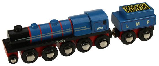 Bigjigs Rail Replika lokomotivy LMR Gordon + 3 koleje