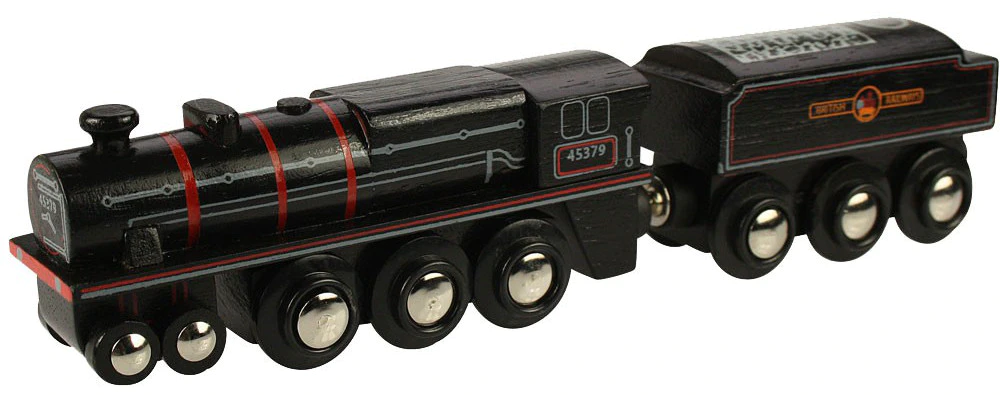 Levně Bigjigs Rail Replika lokomotivy Black 5 engine