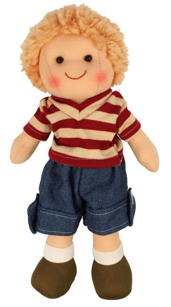 Levně Bigjigs Toys Látková panenka Harry 25 cm
