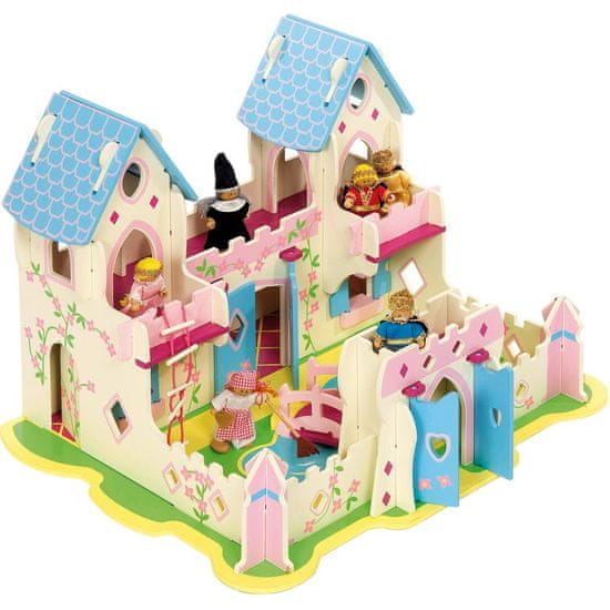 Bigjigs Toys Dřevěný palác pro princezny