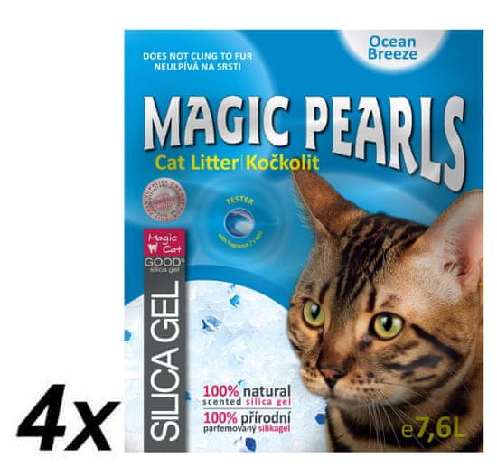 Magic kočkolit Magic Pearl Ocean Breeze 4 x 7,6L