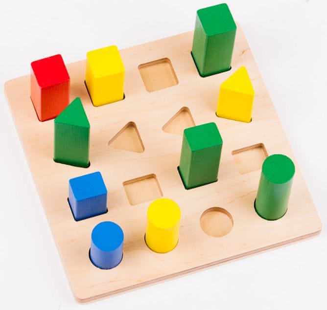 Levně Montessori pomůcky Žebřík – geometrická tělesa