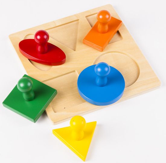 Montessori pomůcky Puzzle – geometrické tvary
