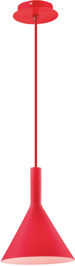Ideal Lux Závěsné svítidlo COCKTAIL SP1 červená - rozbaleno