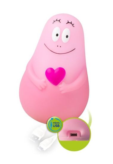 Pabobo Lumilove Barbapapa micro USB, Pink - rozbaleno