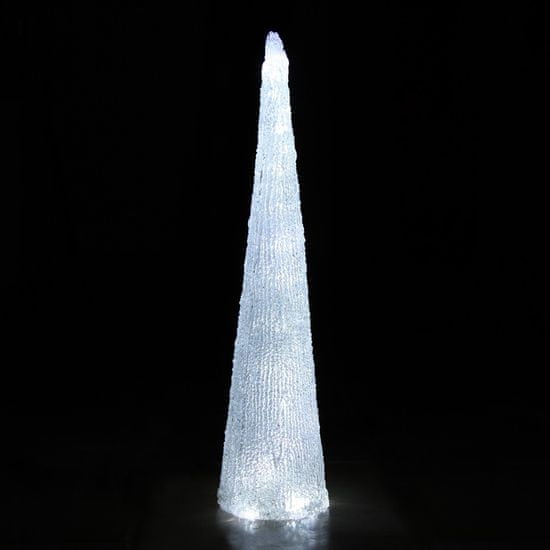 Metalac Pyramida 40cm 20 LED, bílá