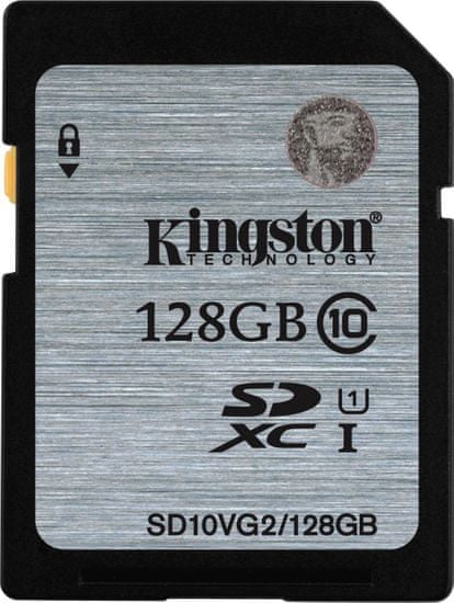 Kingston SDXC 128GB (UHS-1) 45MB/s (SD10VG2/128GB) - rozbaleno