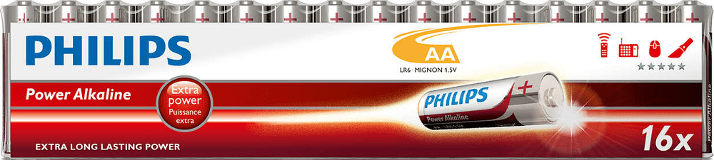 Levně Philips AA 16ks Power Alkaline (LR6P16F/10)