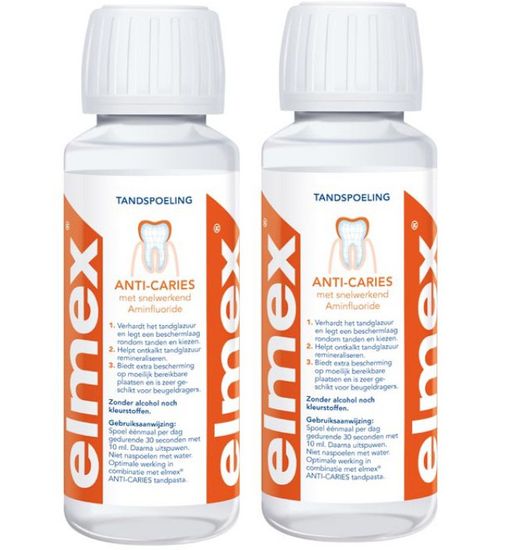 Elmex Anti Caries ústní voda 2 x 400 ml